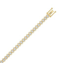 14K Yellow Gold, flat view