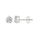 14K White Gold, flat view